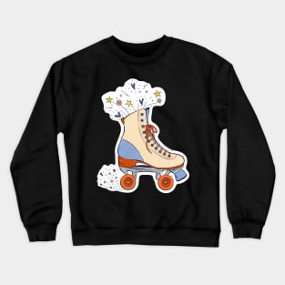 Retro Rollerskate Crewneck Sweatshirt